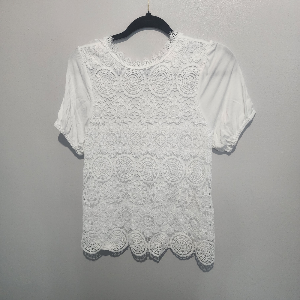 Belldini White Lace Blouse
